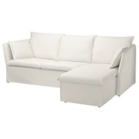 Super 3er Sofa mit Récamiere, weiß, IKEA BACKSÄLEN Berlin - Köpenick Vorschau