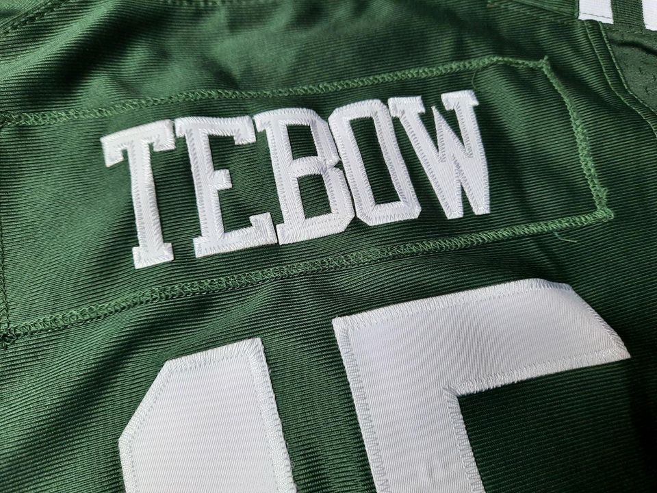 Nike New York Jets Jersey Tim Tebow #15 Swoosh Team Patch Stitched Size L*