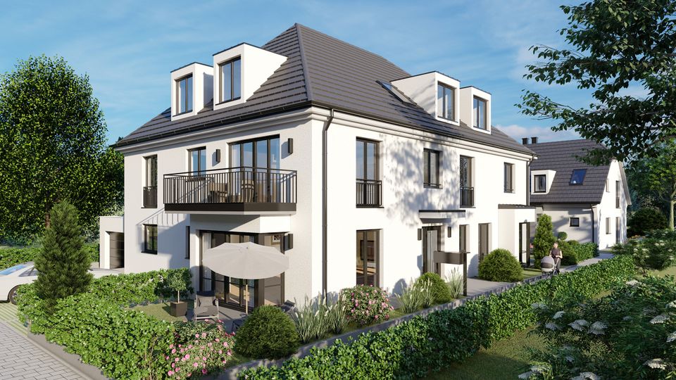 Sehr schöne EG-Terrassenwohnung in Toplage Karlsfeld! KFW40 | Photovoltaik | Grundwasserwärmepumpe! in Karlsfeld