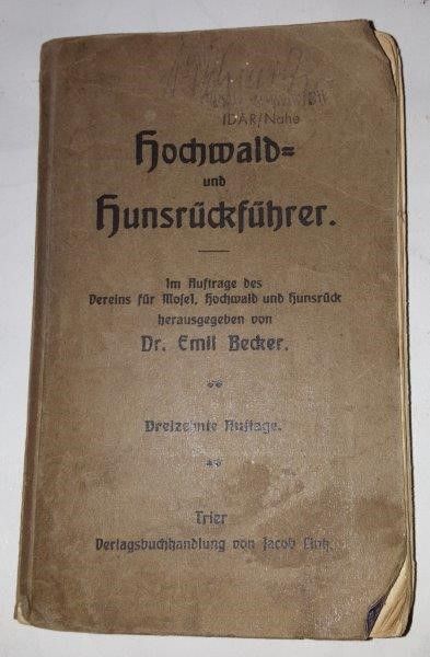 Heimatliteratur antiquarisch: Hochwald- und Hunsrückführer in Darmstadt
