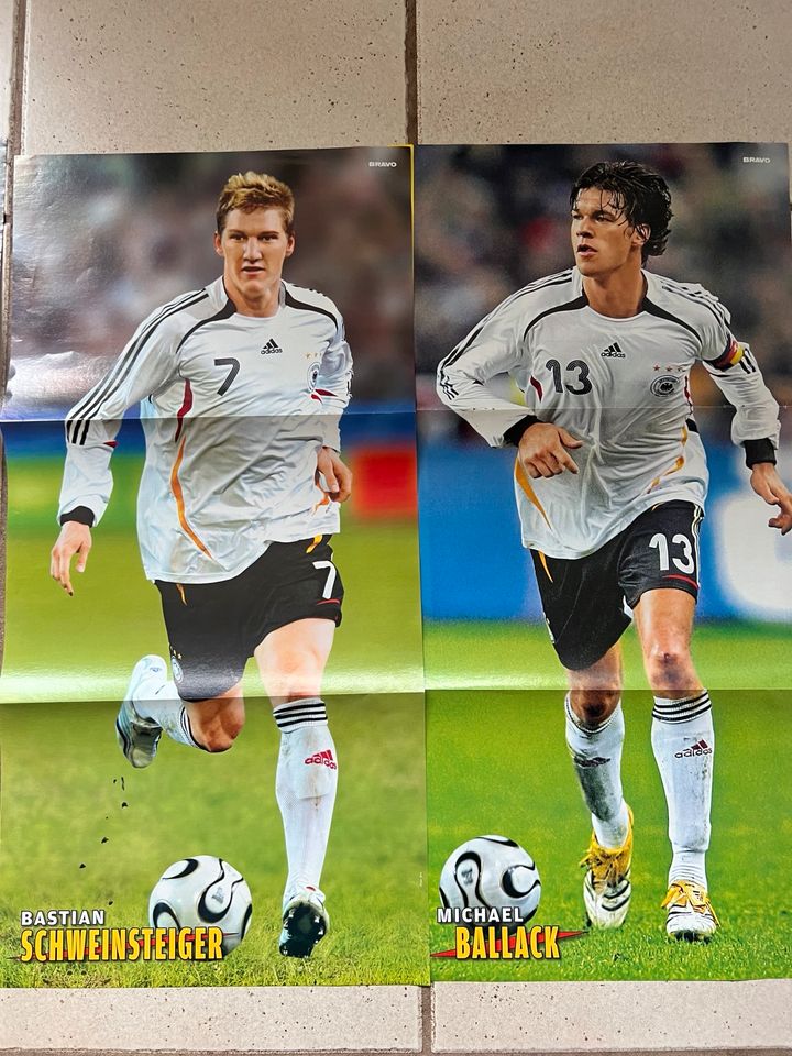 4 Poster Klose,Ballack,Schweinsteiger,Podolski“Bravo WM 2006 in Winnweiler