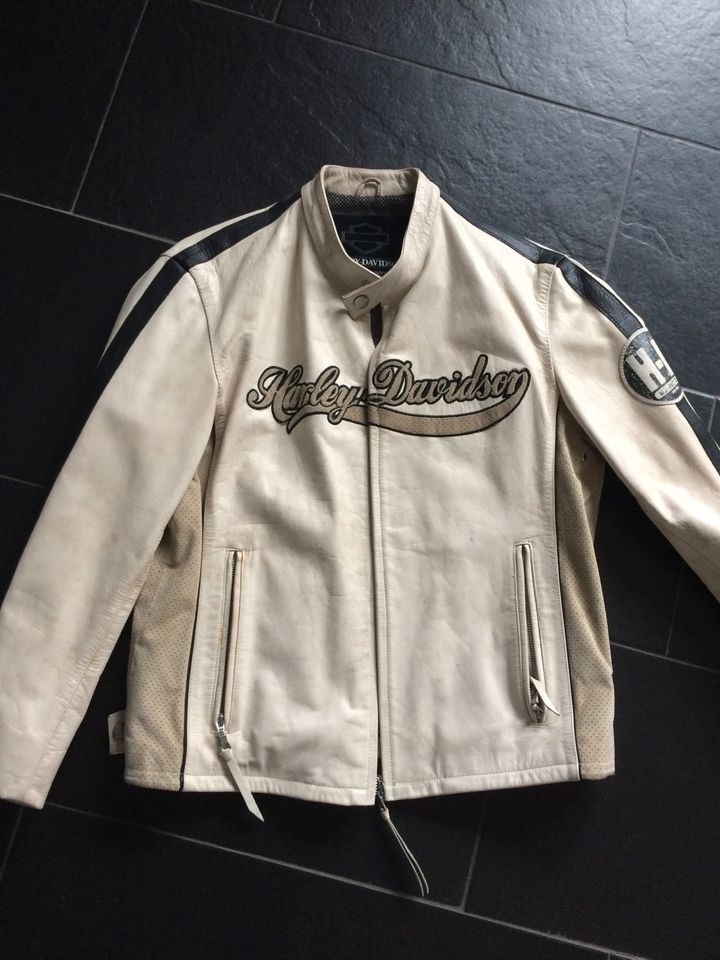 Harley Davidson Racing Lederjacke Café Racer Unisex L in Köln