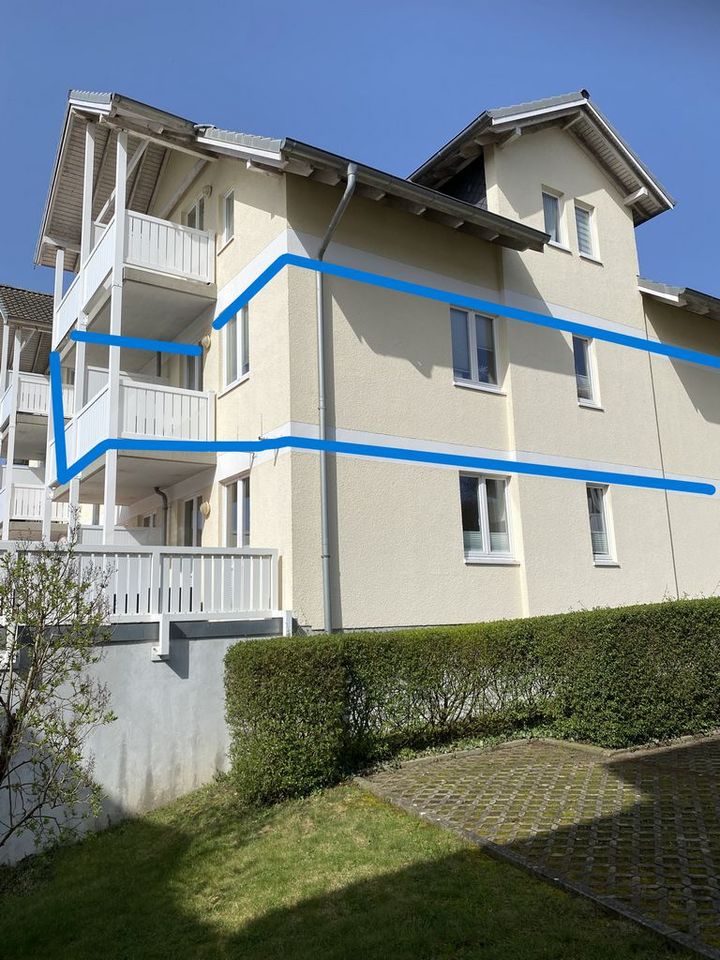 Zentrale, ruhig gelegene möblierte Ferienwohnung mit Einbauküche, Balkon und Tiefgaragenplatz in Ostseebad Binz