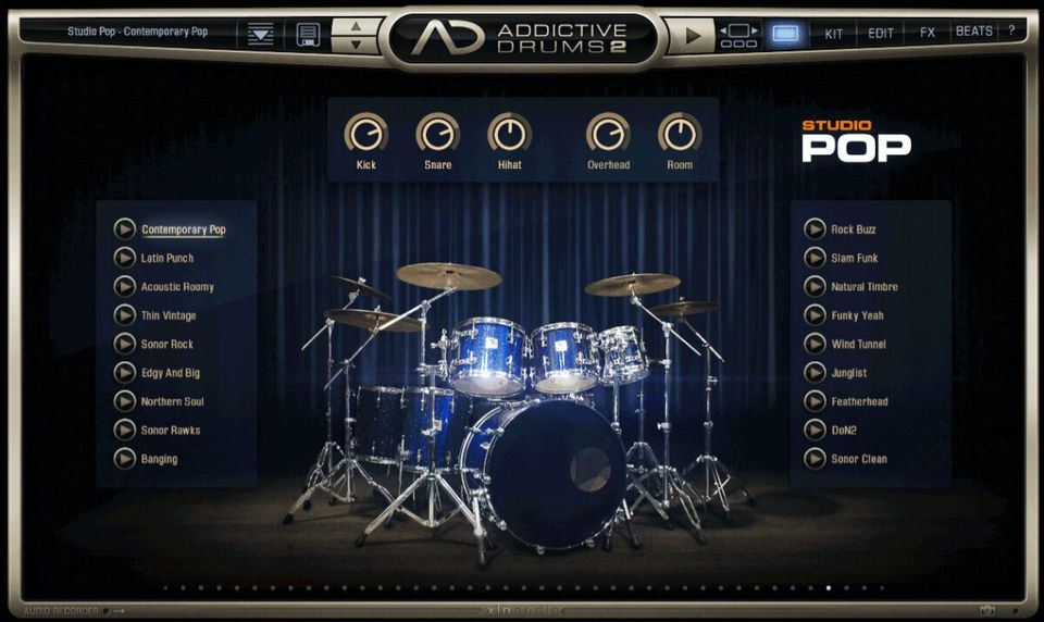 XLN Audio | Addictive Drums 2 Studio Pop (Expansion) in Freden