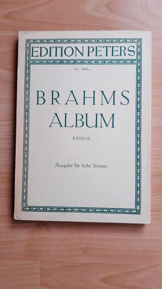 Gesang Liederalbum Brahms (Nr. 3691a) Band 3 in Rösrath