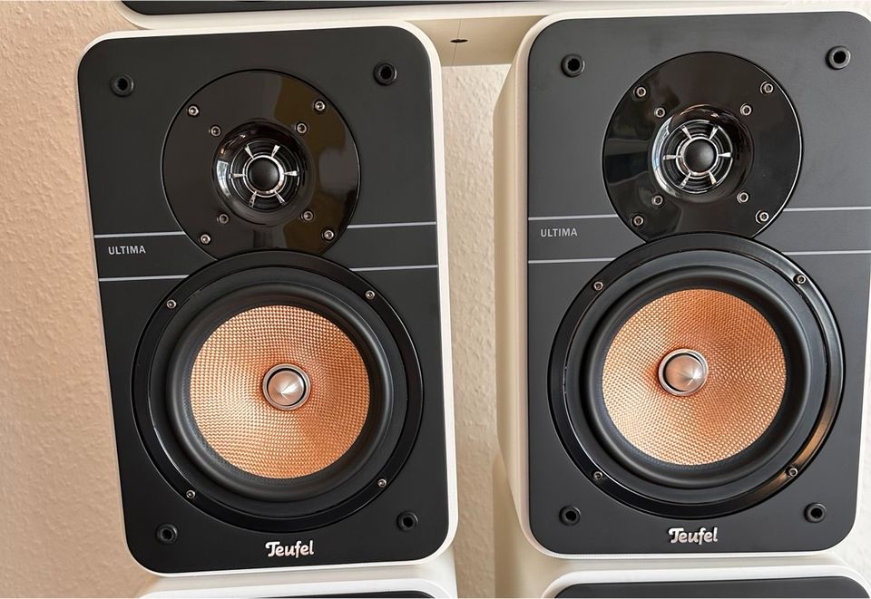 Teufel Ultima MK3 Soundsystem 5 Boxen weiß/Kupfer in Rostock