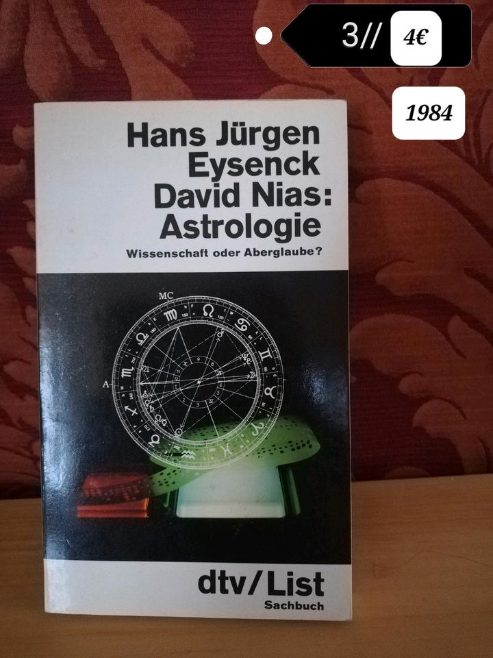 Hans Jürgen Eysenck 1984 Astrologie Wissenschaft oder Aberglaube in Mainhardt
