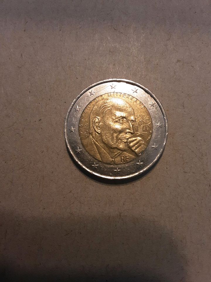 2 Euro Münze Francois Mitterand 1916- 2016 in Hermeskeil