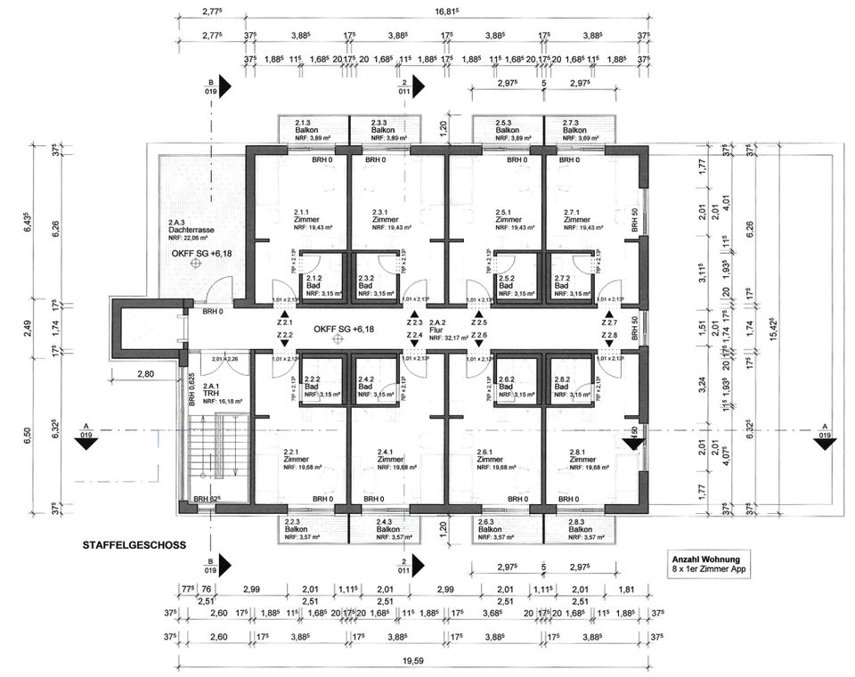 Gelegenheit! Bereits projektiertes Grundstück für 30 Single-Apartments und 19 Einstellplätzen in OL in Oldenburg