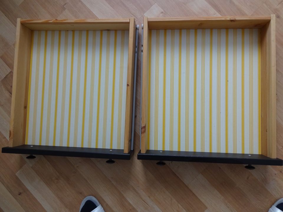 2x IKEA HEMNES SCHUBLADEN für KOMMODE Knöpfe Schrauben 4 Schienen in Rodenbach