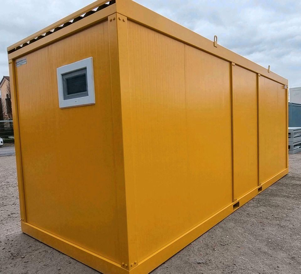 Sanitärcontainer kaufen neu Bayern - Containermodul für Sanitärzwecke umgebaut (NEUWARE) - Günstig - Flexibel - Schnell lieferbar - Garantie - Gewerbefinanzierung - Mobiler WC-Container Hygienemodul in Brunnen