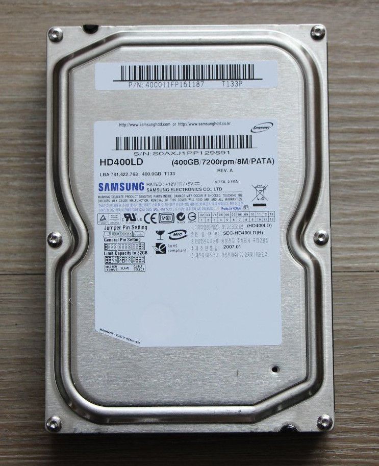 Externes Medion mit Festplatte Samsung 400 GB HDD IDE 3,5 Zoll in Mönsheim