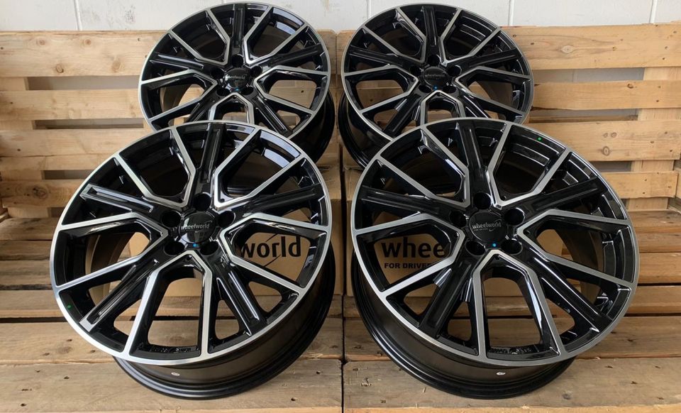 Für BMW 1er Reihe F40 LCI 2er Active F45 U06 Gran Tourer F46 Gran Coupe F2GC X1 U11 F48 X2 F39 Mini Clubman UKL Countryman M Performance Styling WH34 Alufelgen 19 Zoll Schwarz Poliert in Rodgau