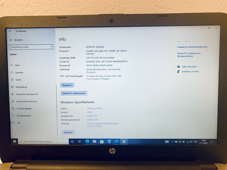 HP Notebook 15,6 Zoll in Berlin
