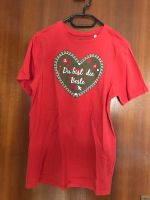 Mädchen T-Shirt mit Herz-Aufdruck, rot, Gr. 176 Kr. München - Haar Vorschau