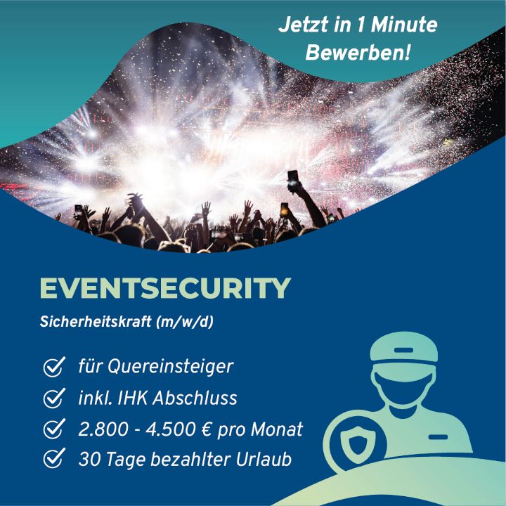 SECURITY für Veranstaltungen (m/w/d)|2.850€| Quereinstieg! in Halle