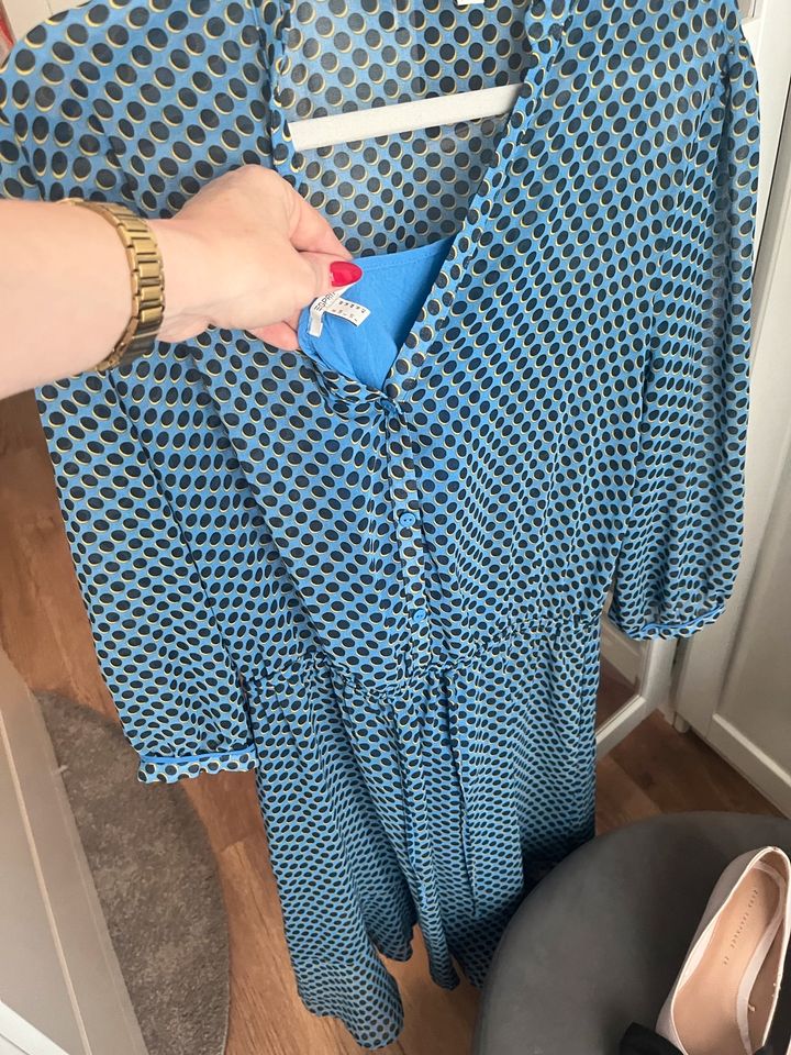 Sommerkleid blau, Esprit 40, MIDI Kleid in Wuppertal