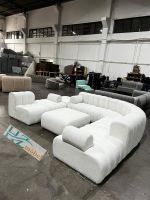 Ecksofa + Ottomane Teddy Stoff boucle / HZ / sofa couch Luxus Niedersachsen - Melle Vorschau
