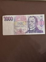 Tschechische Kronen Banknoten 1000 Kronen 1993 Währung Geldschein Bayern - Wilburgstetten Vorschau