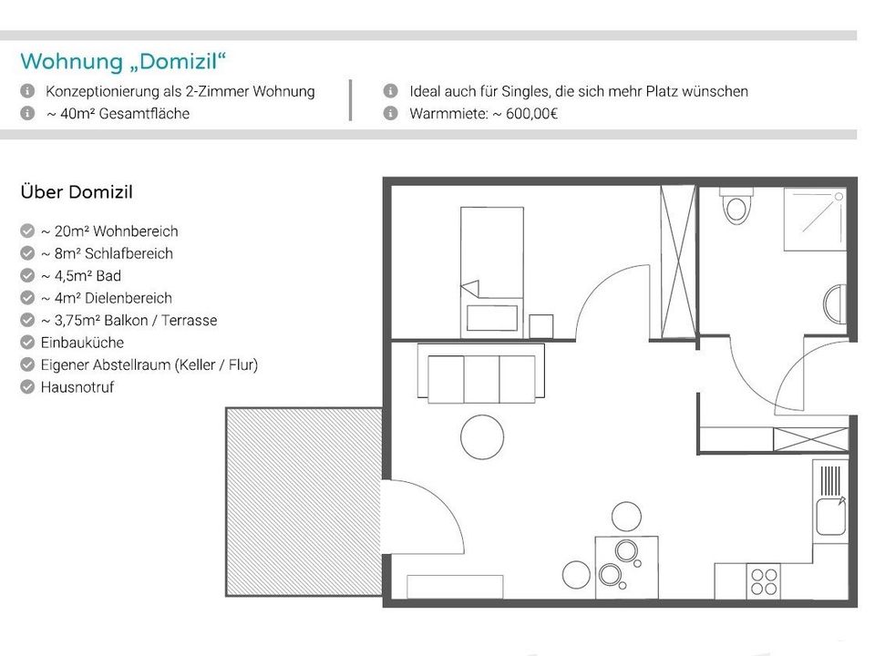 WOHNPARK AN DER WIESENT: Schöne Wohnungen für lebensfrohe Senioren - Wohnraumförderung Stufe I in Woerth an der Donau