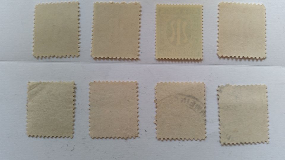 8 Briefmarken „AM Post Deutschland“ BIZONE in Euerbach