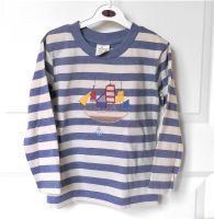 Shirt mit langen Ärmeln in Gr 98 blau weiß gestreift mit Boot Berlin - Köpenick Vorschau