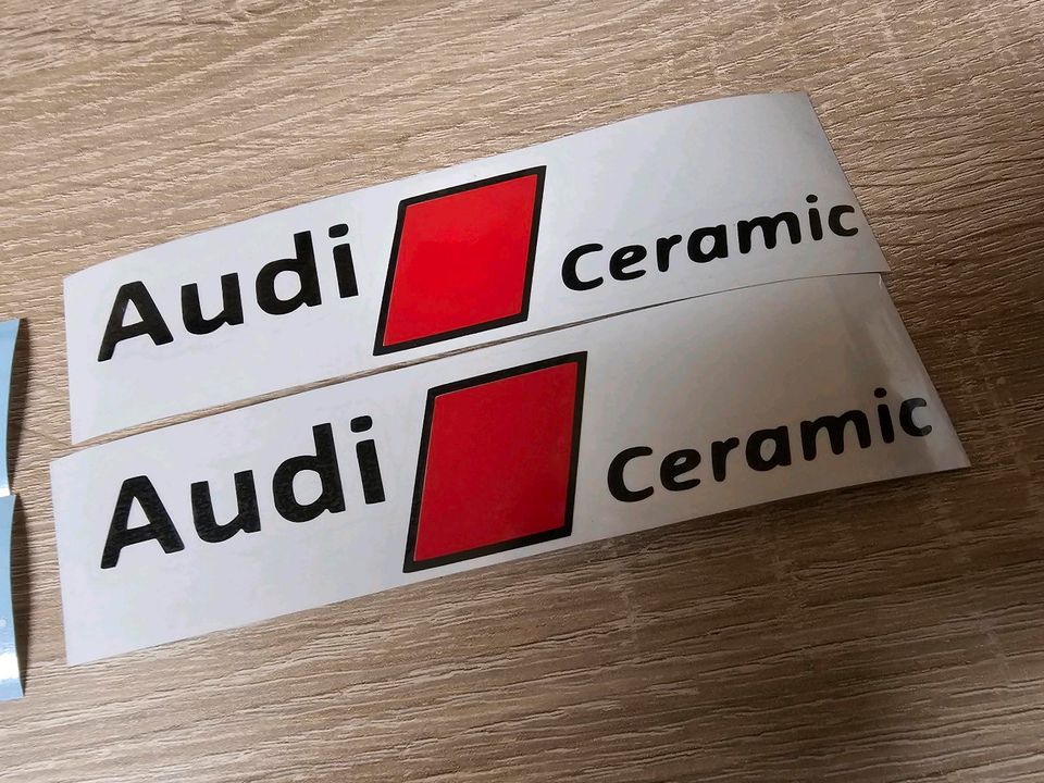 Audi Ceramic Keramik Aufkleber Bremssattel