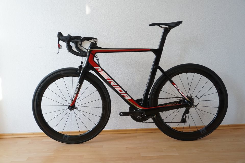 wie NEU Merida Reacto TEAM-E Gr. L - SRAM RED Carbon Aero Rennrad in Stade