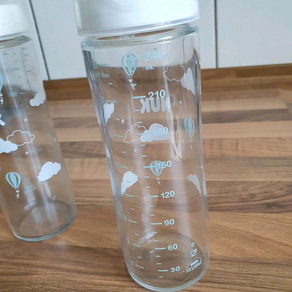 NUK Glas Flasche 240 ml für Babys -Kleinkinder ❤️ in Kolbermoor