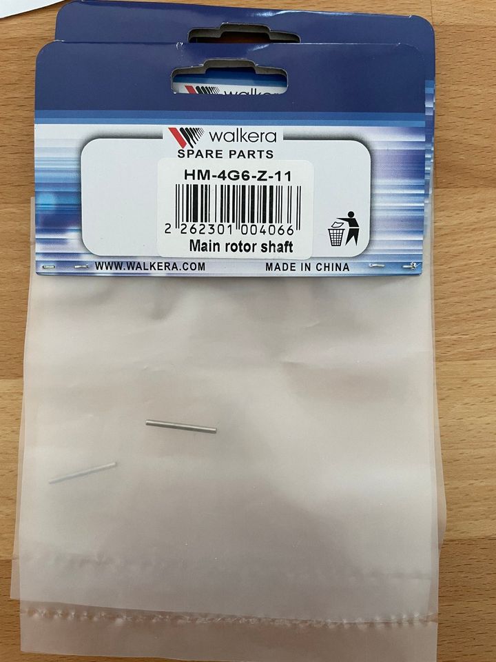 1 x Walkera Main rotor shaft HM 4G6 Z 11 original verpackt in Bochum