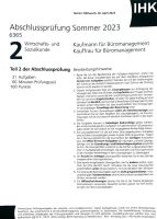 Abschlussprüfung Prüfung Teil 2 Kaufmann/Frau für Büromanagement Nordrhein-Westfalen - Gütersloh Vorschau