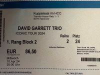 Verkaufe 2 David Garrett konzertkarten in Hannover für den 10.4. Hessen - Gießen Vorschau
