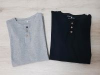 2x Langarmshirt Gr.S schwarz + grau Feinripp Langarm Shirt Niedersachsen - Barsinghausen Vorschau