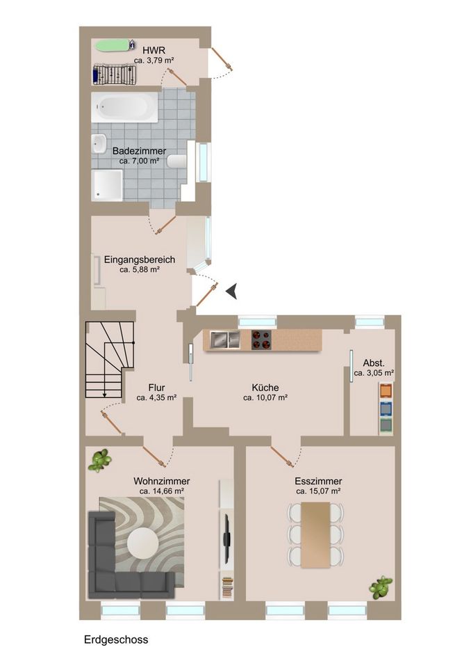 Idyllisch gelegenes Einfamilienhaus inkl. modernisierten Badezimmer am Fuße des Goitzsche-Waldes in Holzweißig