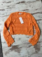 New Yorker Amisu 36 S Apricot Orange Crop Top Pullover Häkel Nordrhein-Westfalen - Langenfeld Vorschau
