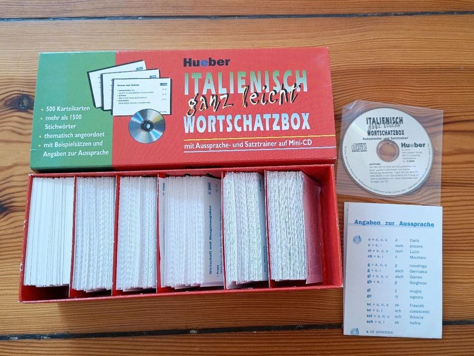 Hueber: Italienisch ganz leicht, Wortschatzbox mit Mini-CD in Berlin