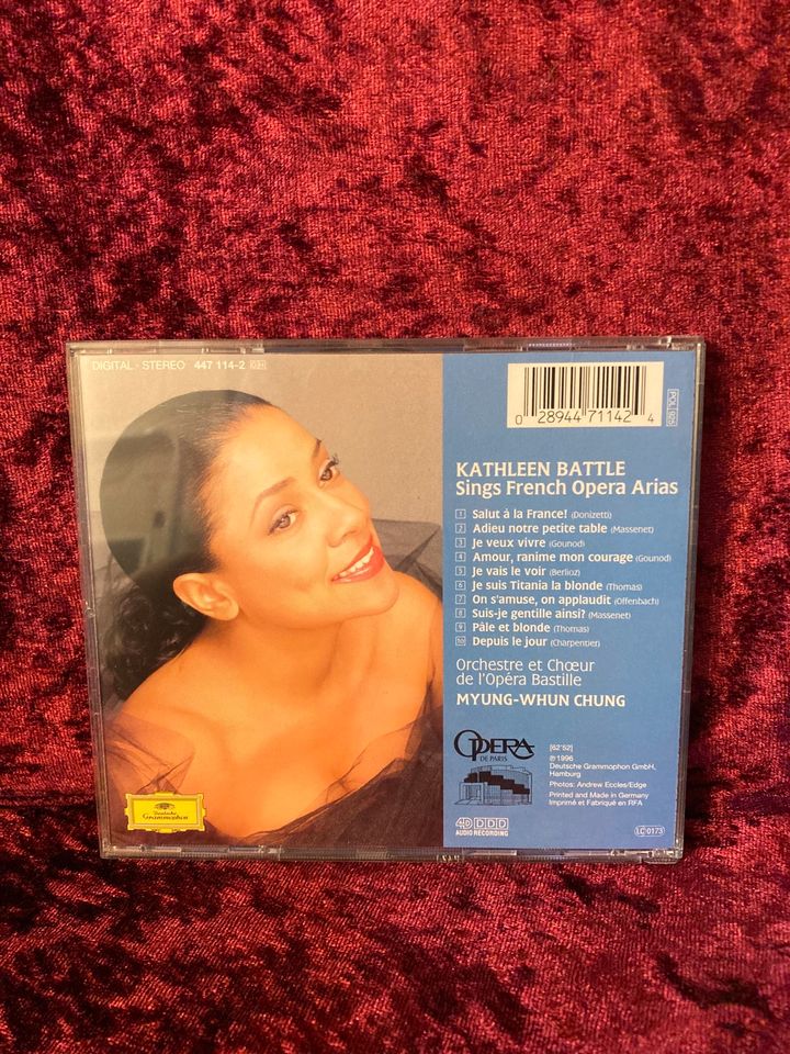 CD Kathleen Battle, French Opera Arias, Deutsche Grammophon in Melle