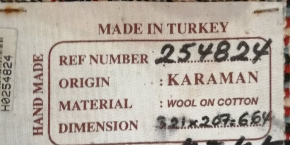Orientteppich handgeknüpft aus der Türkei 321 x 207 cm in Schwendi