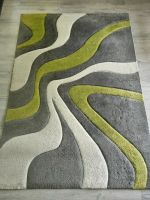 Teppich grau beige grün 120 x 170 cm noch gut erhalten Niedersachsen - Rhauderfehn Vorschau