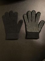 1 Paar Handschuhe Schwarz Strick mit Noppen Größe ca. 3 Thüringen - Straußfurt Vorschau