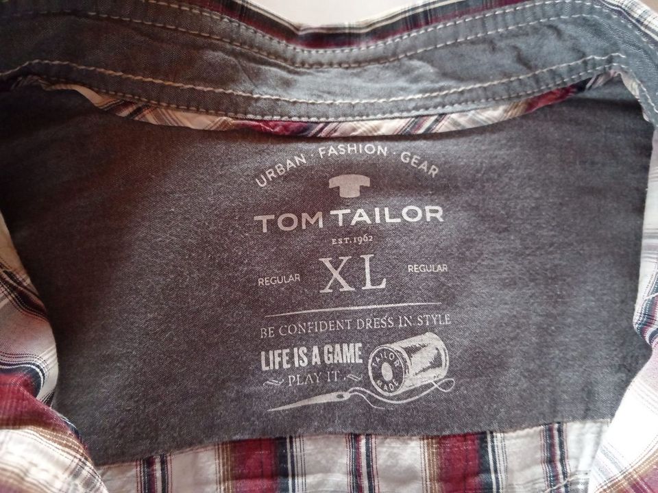 Hemd kariert Marke Tom Tailor XL in Siegsdorf