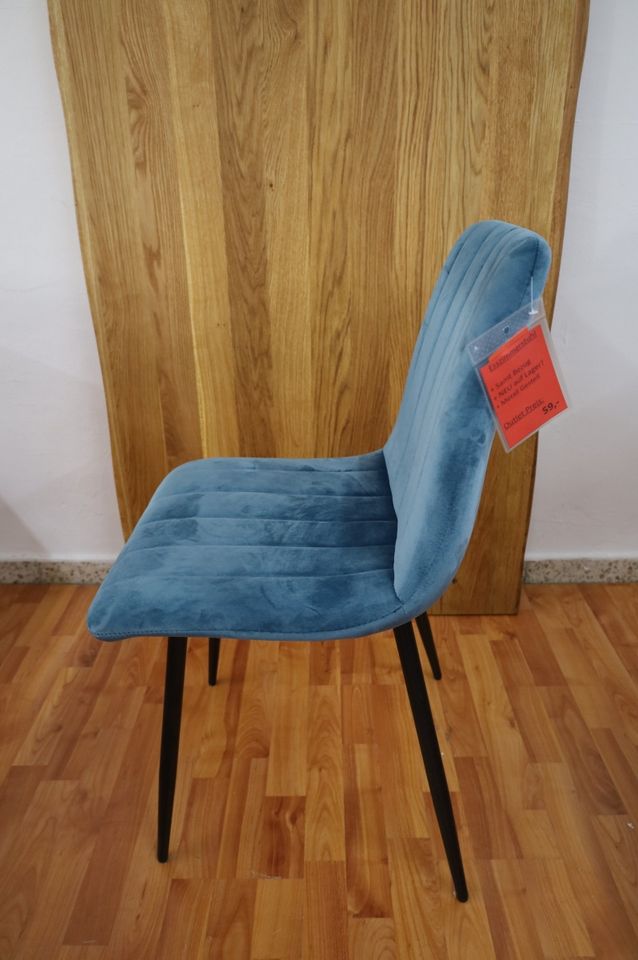 Stuhl Stühle Esszimmerstuhl + Samt Stoff + NEU in 3 Farben da!!! in Freudenberg