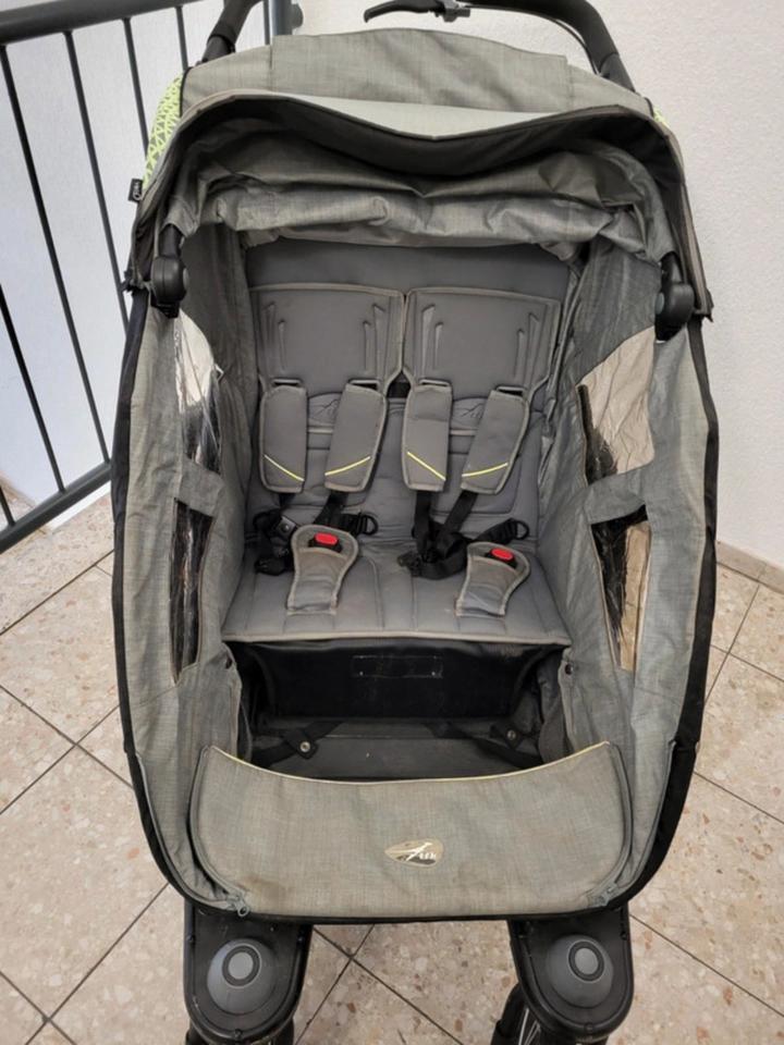 TFK Joggster Velo Zwillingswagen inkl Babywanne + Fahrraddeichsel in Ratingen