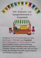 Dorfflohmarkt Garagenflohmarkt 57 Stände Dingelstedt 02.06.2024 Sachsen-Anhalt - Wernigerode Vorschau