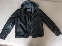 Bikerjacke Lederoptik mit Kapuze Gr. 146  TOP! Niedersachsen - Meppen Vorschau