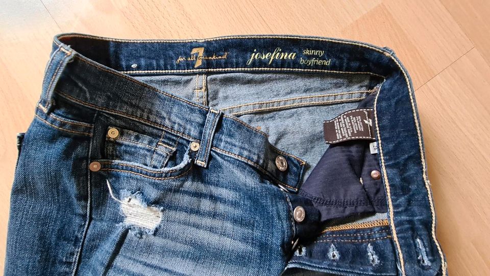 7 For All Mankind Josefina Jeans Gr.26 (eher 27) in Cham