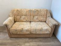 #A Schlafsofa Schlafcouch braun Schlaffunktion 2 Sitzer 130 x 200 Sachsen - Burgstädt Vorschau