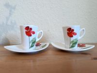 Espressotassen Set, rote Blume, Schloss Amalienburg Sachsen - Bischofswerda Vorschau