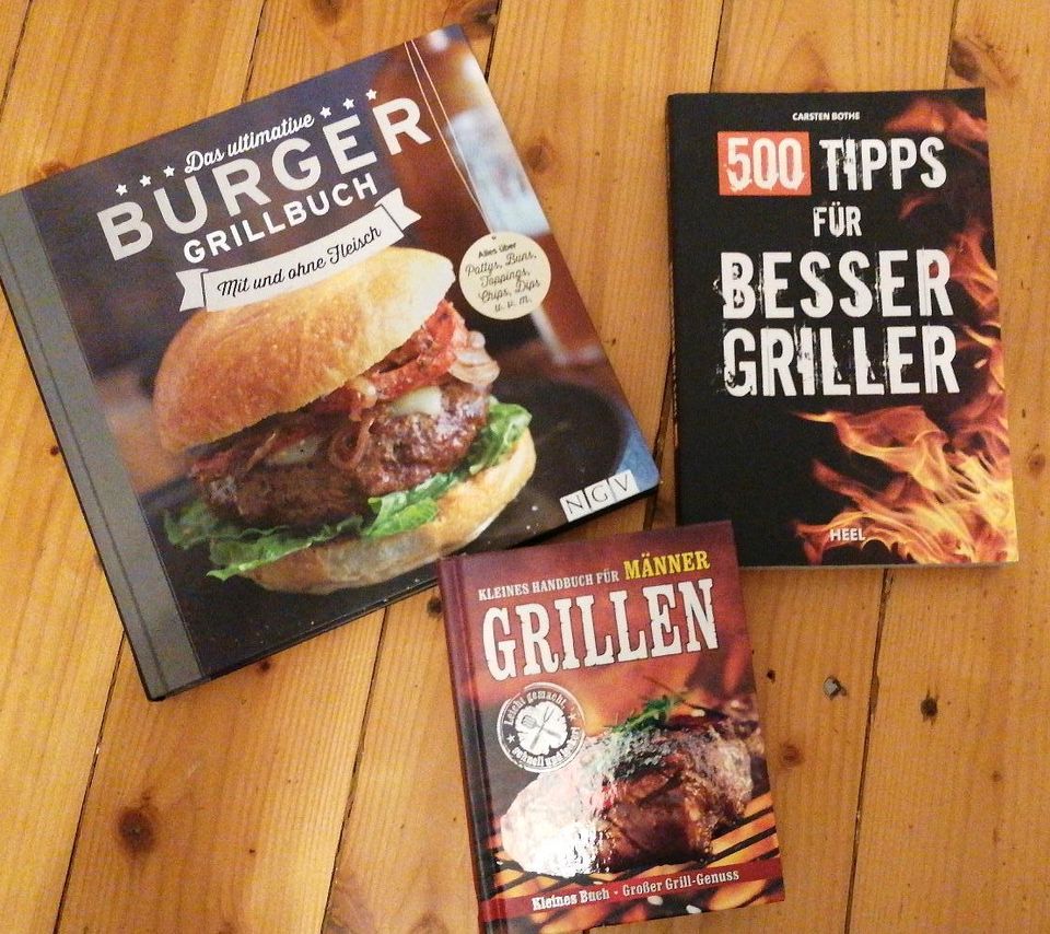 Geschenk für Männer Griller Vatertag Bürger Grillbuch Grillen in Leingarten