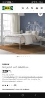 Bett, Metallbett, Mädchenbett von Ikea, weiß Niedersachsen - Brietlingen Vorschau